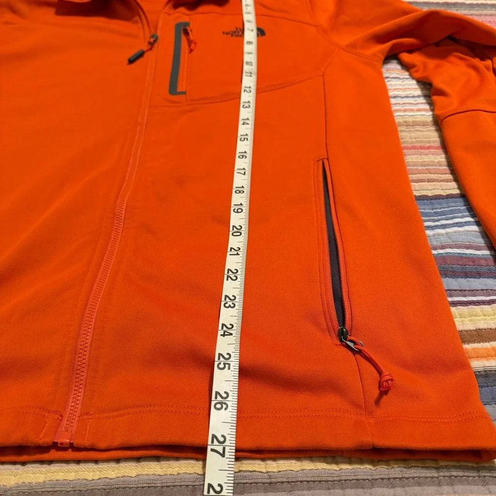 The North Face Orange Fleece Zip Up Jacket Mens M Medium Outdoor Activewear